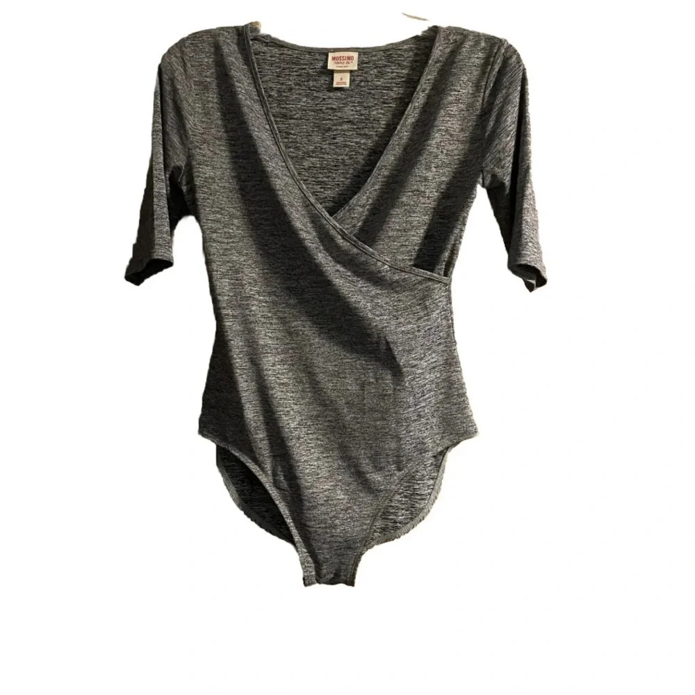 Mossimo Supply Co. Women Heathered Gray Bodysuit Size small Great condition